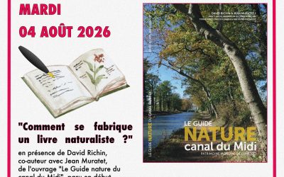 Rencontre et dédicace autour du Guide nature du canal du Midi